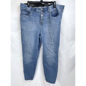 Torrid Size 22R Denim Sky High Skinny Blue Jeans Pants 26” Inseam